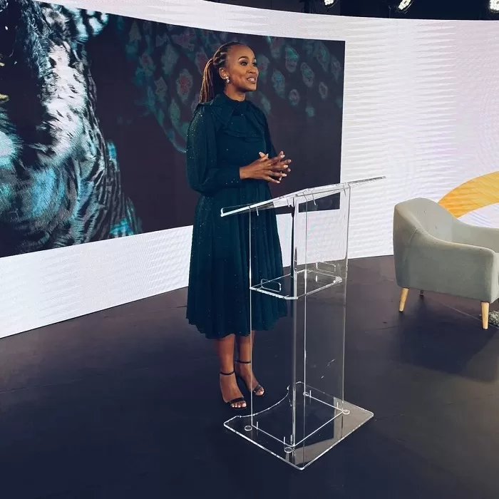 Claire Mawisa is a presenter